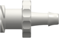 Female Luer Fitting Female Luer Thread Style to 500 Series Barb, 1/8" (3.2 mm) ID Tubing, White Nylon