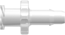 Female Luer Fitting Female Luer Thread Style to Barb, .170" (4.3 mm) ID Tubing, Animal-Free Natural Polypropylene
