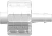 Male Luer Fitting Male Luer Integral Lock Ring to 500 Series Barb, 3/32" (2.4 mm) ID Tubing, Animal-Free Natural Polypropylene