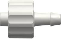 Male Luer Fitting Male Luer Integral Lock Ring to 500 Series Barb, 1/8" (3.2 mm) ID Tubing, White Nylon