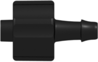 Male Luer Fitting Male Luer Integral Lock Ring to 500 Series Barb, 1/8" (3.2 mm) ID Tubing, Black Nylon