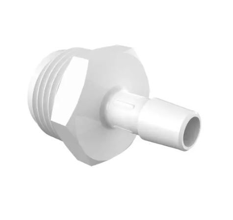 Garden Hose Adapter 3/4" GH x 3/8" ID in White Nylon