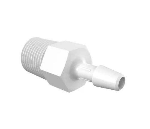 Adapter 1/8" NPT Thread x 5/32" Barb in Natural Nylon