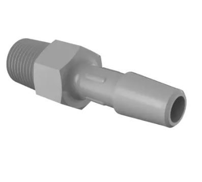 Adapter 1/8" NPT Thread x 1/4" Barb in Stainless Steel