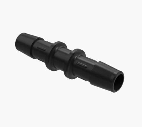 Straight Coupler 3/8" ID in Black Nylon