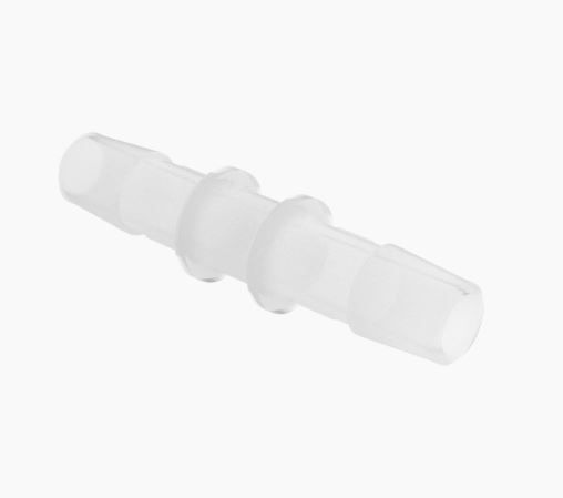 Straight Coupler 3/8" ID in Natural Kynar 740