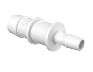 Reduction Coupler 3/4" ID x 3/8" ID in White Polypropylene