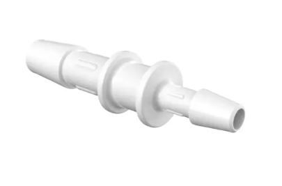 Reduction Coupler 1/4" ID x 5/32" ID in Natural Kynar 740 - Cleanroom Manufactured