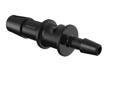 Reduction Coupler 5/16 to 5/32 Barb in Glass Filled Black Nylon
