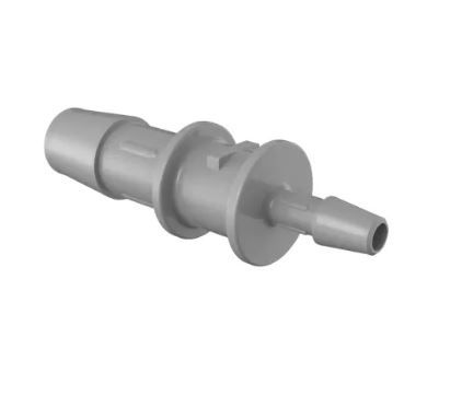 Reduction Coupler 3/8 to 5/32 Barbed in Gray Kynar