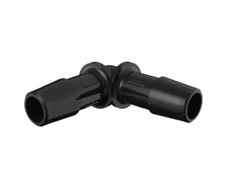 Elbow 3/8" Barb in Glass Filled Black Nylon