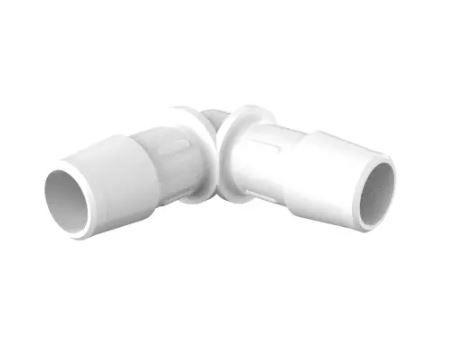 Elbow 1/2" Barb in Non-Animal Derived Polypropylene - Cleanroom Manufactured