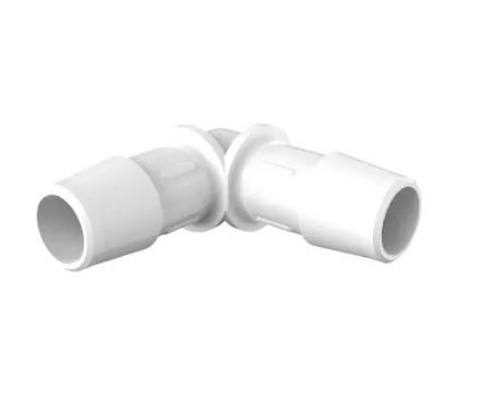 Elbow 1/2" Barb in White Nylon