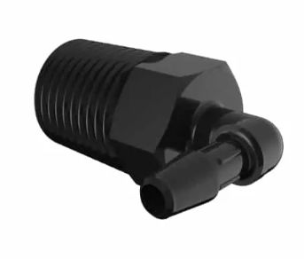 Glass Filled Black Nylon Elbow 1/4" NPT x 5/32"