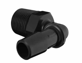Glass Filled Black Nylon Elbow 3/8" NPT x 3/8"ID
