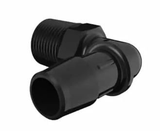 Glass Filled Black Nylon Elbow 3/8" NPT x 1/2"ID