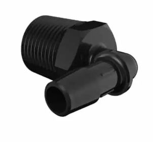 Glass Filled Black Nylon Elbow 1/2" NPT x 3/8"ID