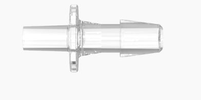 Male Slip Luer 3/16" ID in CrystalVu