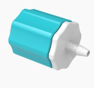 Stationary Male Luer Lock 1/16 Barb in Medical Nylon-Berry