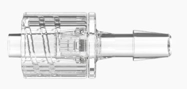 Stationary Male Luer Lock 5/32 Barb in CrystalVu-