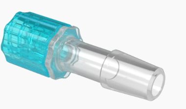 Stationary Male Luer Lock 1/4 Barb in Non Animal Derived Polypropylene-Berry