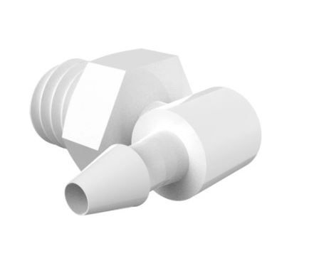 Elbow 10-32 UNF Thread x 1/16" Barb Polypropylene
