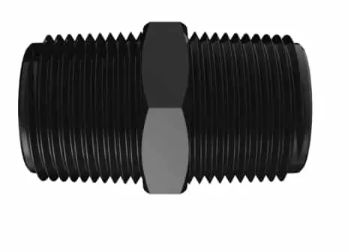 Black Nylon Nipple 3/4" NPT