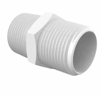 Natural Nylon Nipple 3/4" NPT