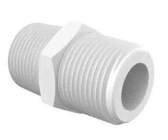 3/4-14 NPT Schedule 80 HEX in Polypropylene