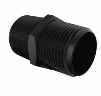 Glass Filled Black Nylon Nipple 1" NPT