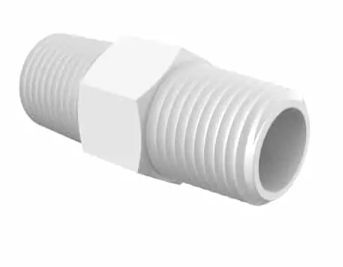 Natural Nylon Nipple 1/8" NPT