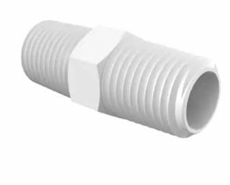 Natural Nylon Nipple 1/4" NPT