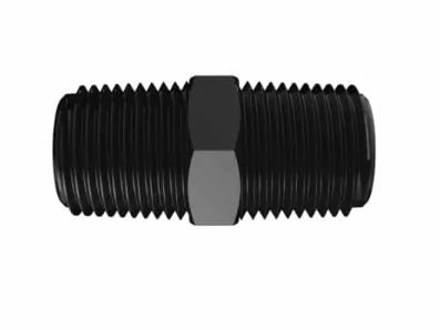 Black Nylon Nipple 1/2" NPT