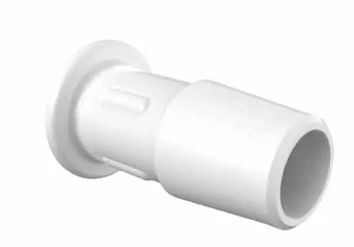 3/8" Barbed Plug white polypropylene material