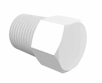 Natural Nylon Threaded Plug 1/8" BSPT