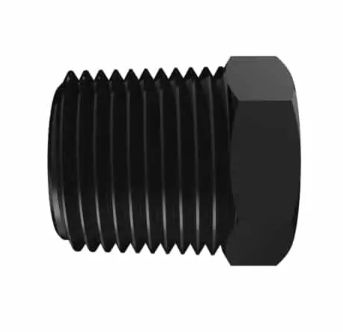 Black Nylon Plug 1/2" NPT