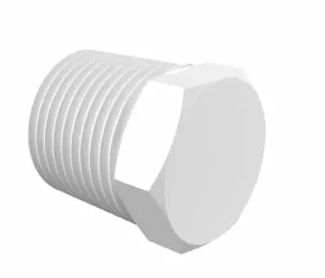 Natural Kynar 740 Plug 1/2" NPT