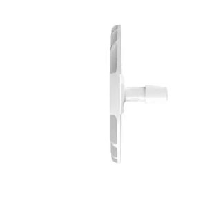 Port Plate with 3/16" Barbed Flange in Engage 8402 - Cleanroom Manufactured