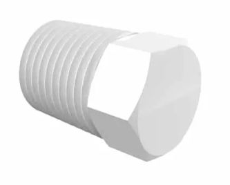 Natural Nylon Plug 1/4" NPT