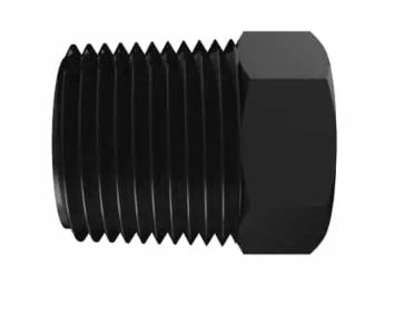 Black Nylon Plug 3/8" NPT