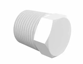 Natural Nylon Plug 3/8" NPT