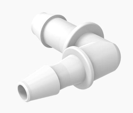 Reduction Elbow 3/16" Barb x 1/8" Barb Natural Nylon