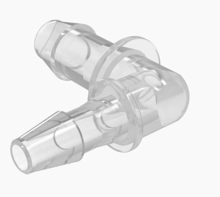 Reduction Elbow 3/16" Barb x 1/8" Barb Polypropylene