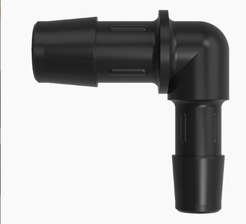 Reduction Elbow 1/2" x 3/8" in Black Nylon