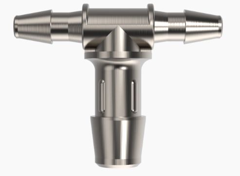 Stainless Steel Reduction Tee 1/8"ID x 5/16" ID