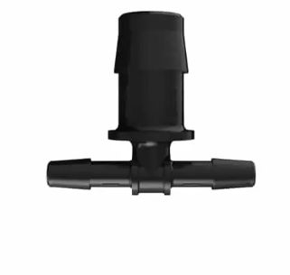 Reduction Tee 1/4" ID x 5/8" ID in Black Nylon