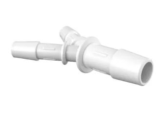 Reduction Y 1/4" x 3/8" ID in White Polypropylene