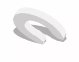 Standard Color Coded Clip Ring - Natural