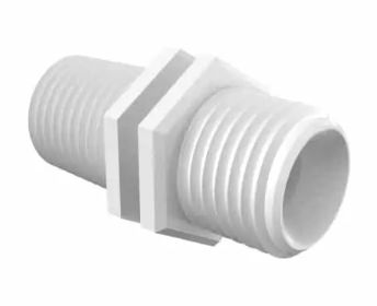 Swivel Nipple Adapter 1/4" - 18 NPT in Natural Nylon
