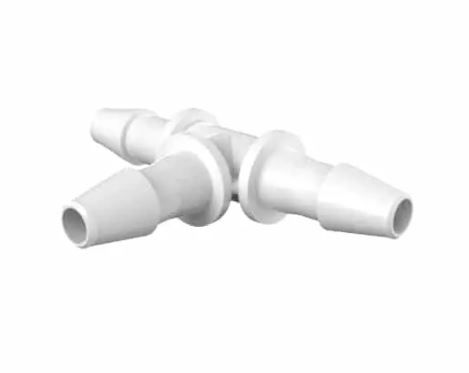 White Nylon Tee 1/8" Barb
